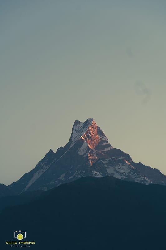 Mount Machhapuchre view early in the morning