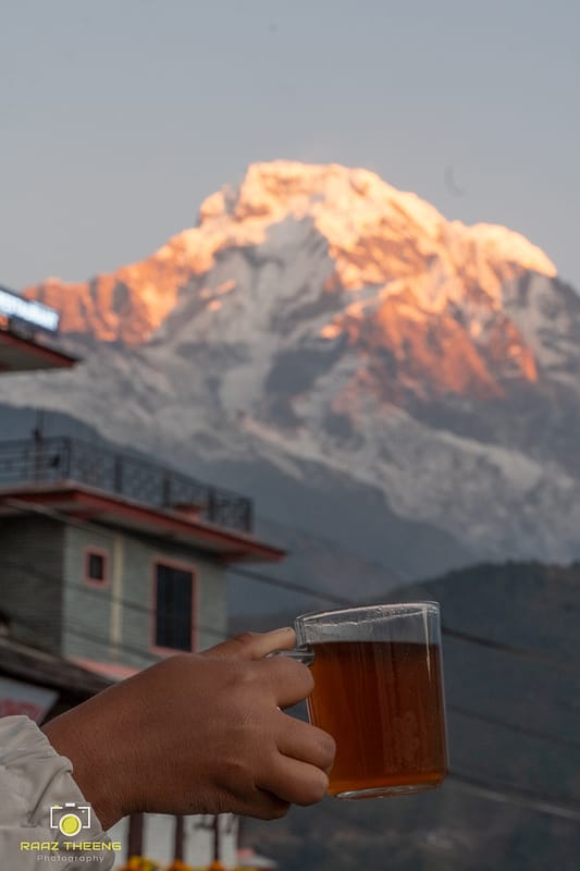 Mount Annapurna view in the morning
