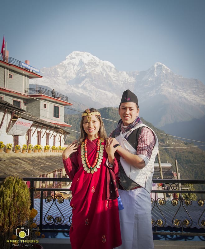 Gurung culture dress available in Ghandruk
