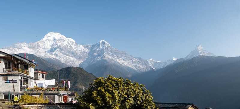 Panorama view of Ghandruk Village